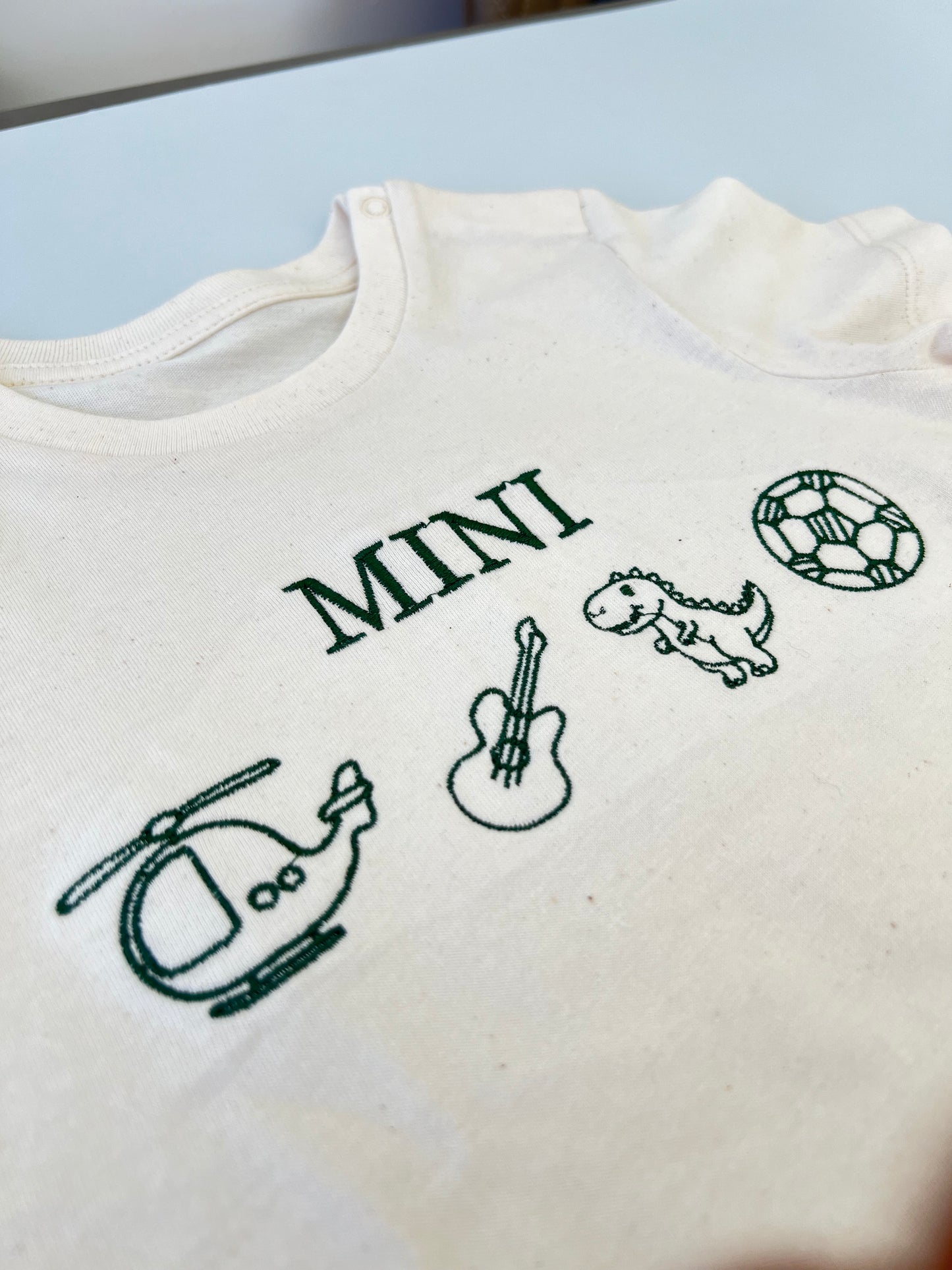 Personalised Papa & Mini Matching T-Shirt Set