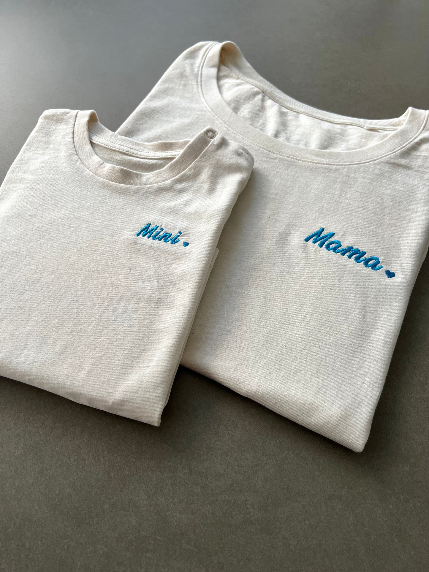 Mama & Mini Matching Embroidered T-Shirt Set
