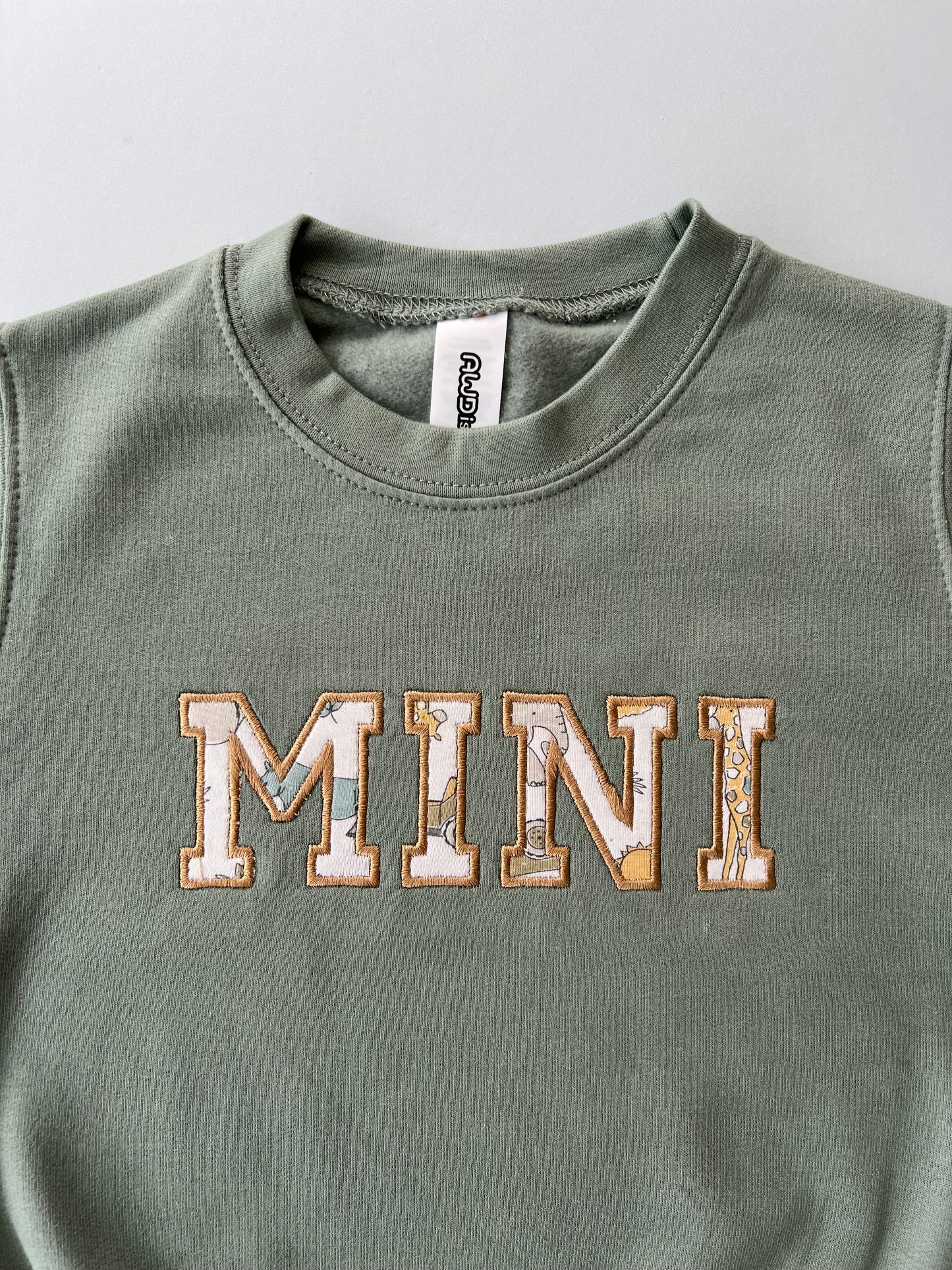 Luxury Organic Cotton Mini Sweatshirt | Matching Mama & Papa Option | Personalised Child Name | Handmade Keepsake